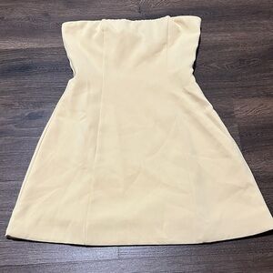 NWOT PEPPERMAYO BUTTER YELLOW MINI DRESS